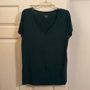 Merona Teal Hunter Green V-Neck